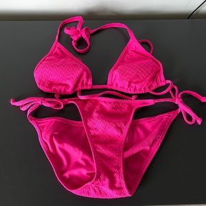 Old Navy Pink String Bikini - Size Small